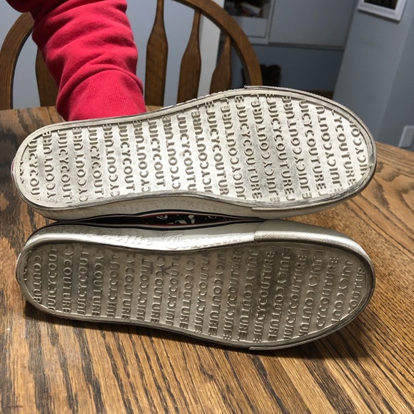 Cute Black White and Red Juicy Couture Slip On Sneakers - Picture 4 of 6